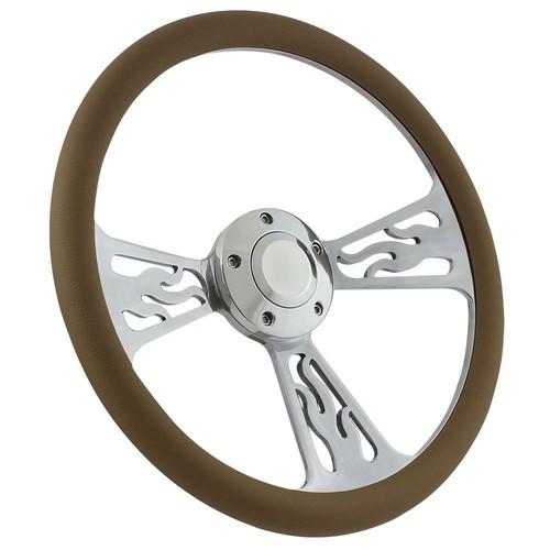 Steering wheel polished - wheel,