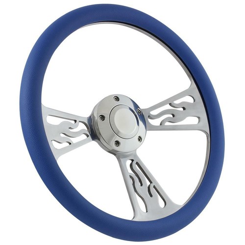 Steering wheel polished - 14",
