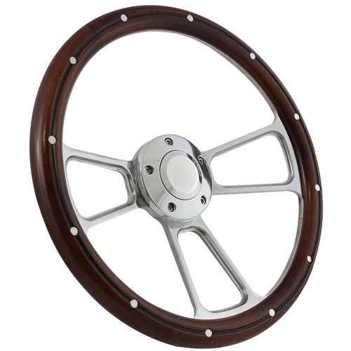 Steering wheel polished - 14",